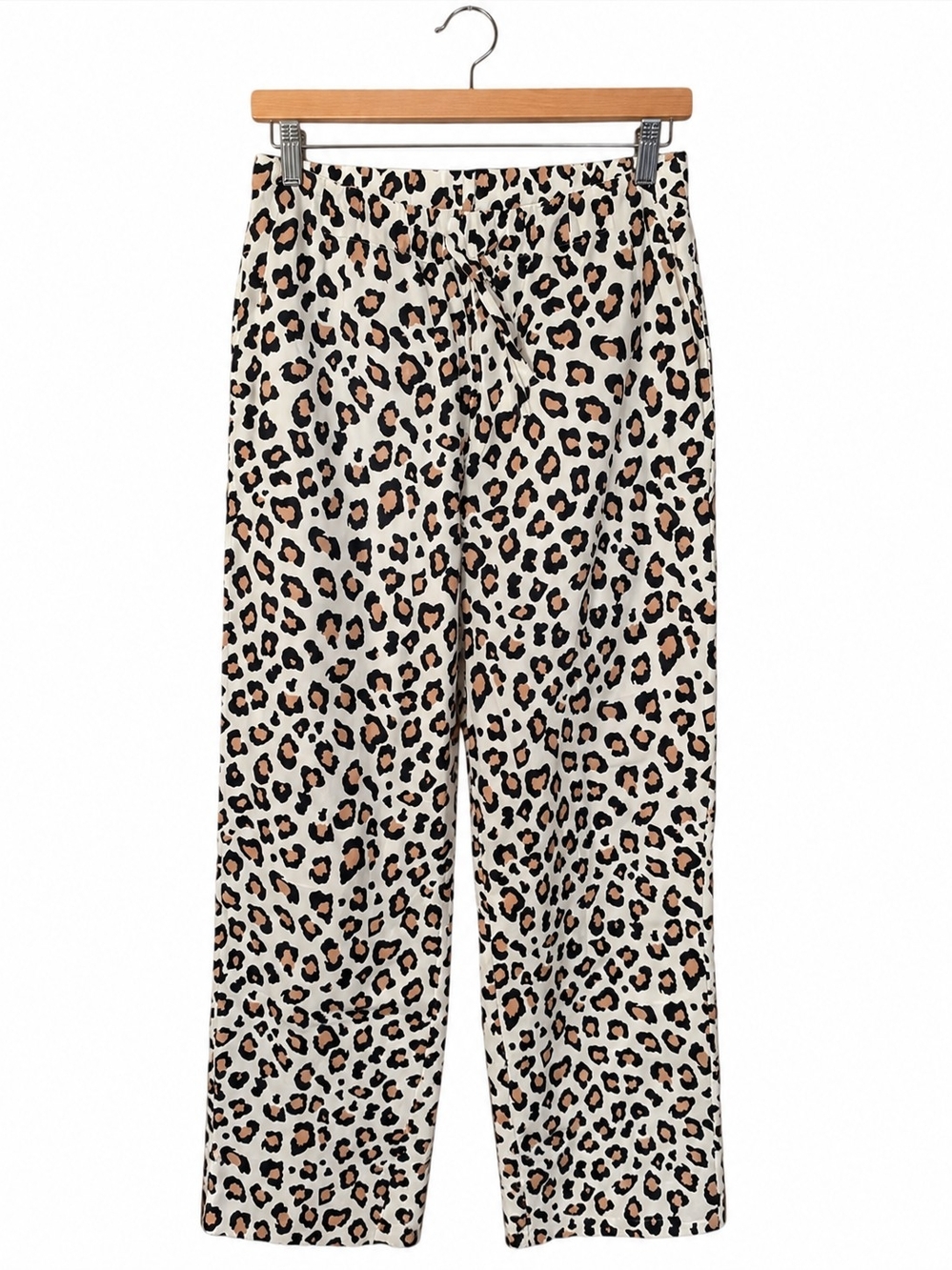 Liz Claiborne Women’s XS Leopard Print Straight Leg Pants 100% Cotton